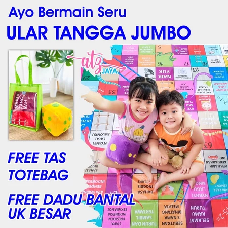 Mainan Anak Edukasi Edukatif Anak Ular Tangga Jumbo
