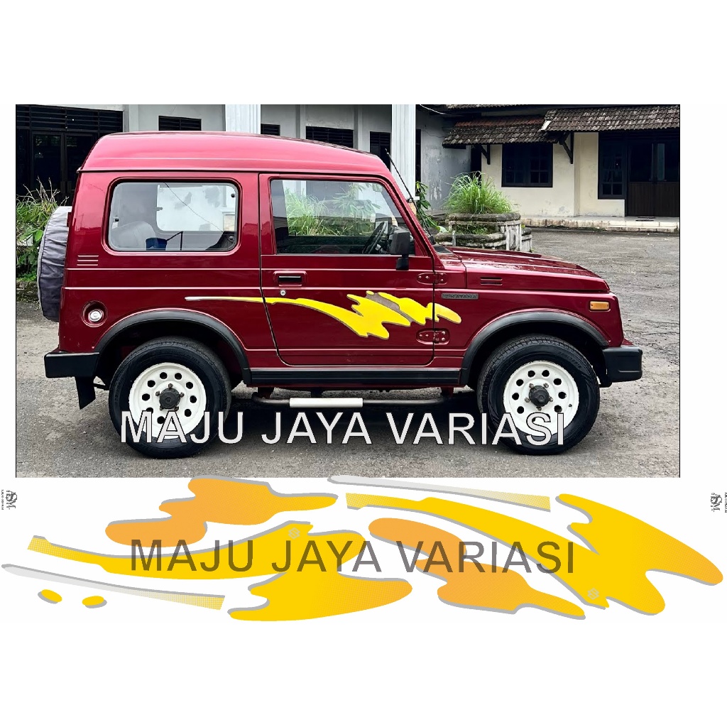STRIPING STIKER SUZUKI KATANA FREELAND TAHUN 94