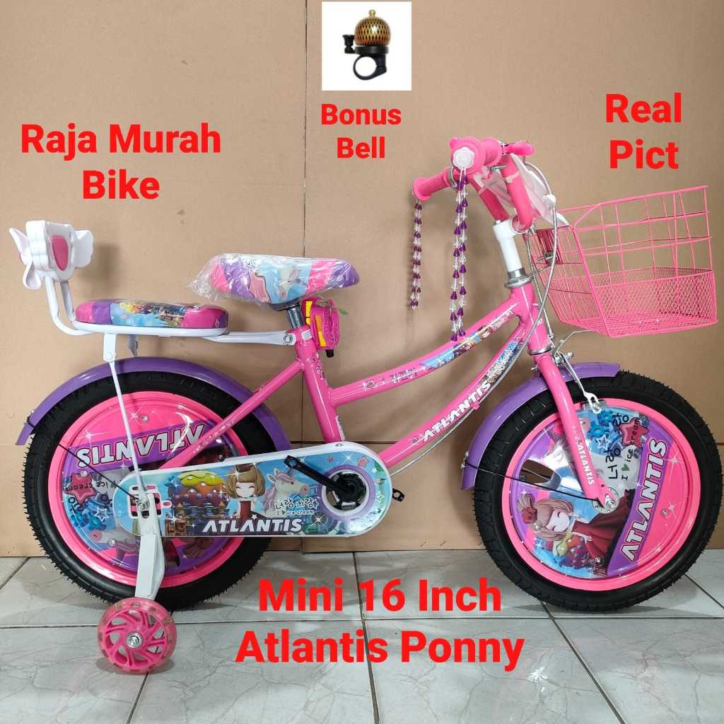 Sepeda Anak Perempuan Mini 16 Inch Atlantis Pony Sepeda Anak Mini Atlantis Pony 16 Inch