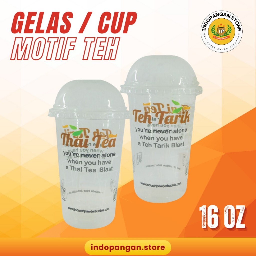 GGj Cup Ukuran 16oz / Cup Motif Ukuran 16oz / Cup Polos Ukuran 16oz / Gelas Plastik 16oz