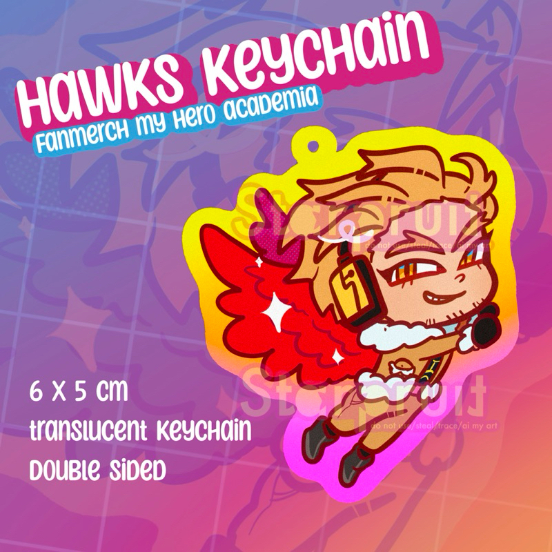 Fanmerch | Hawks My hero academia Keychain