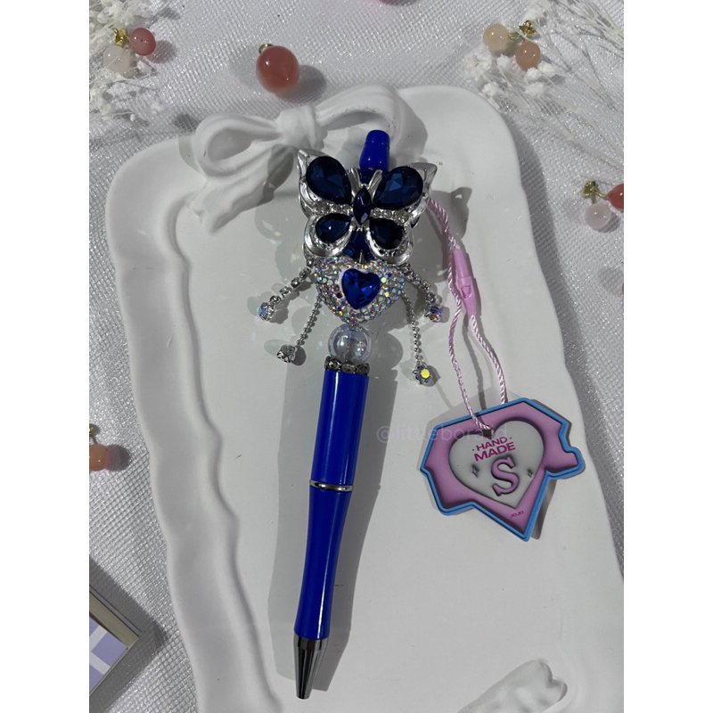 

DIY Pen Royal Blue Butterfly / Pen Cantik / Beaded Pen