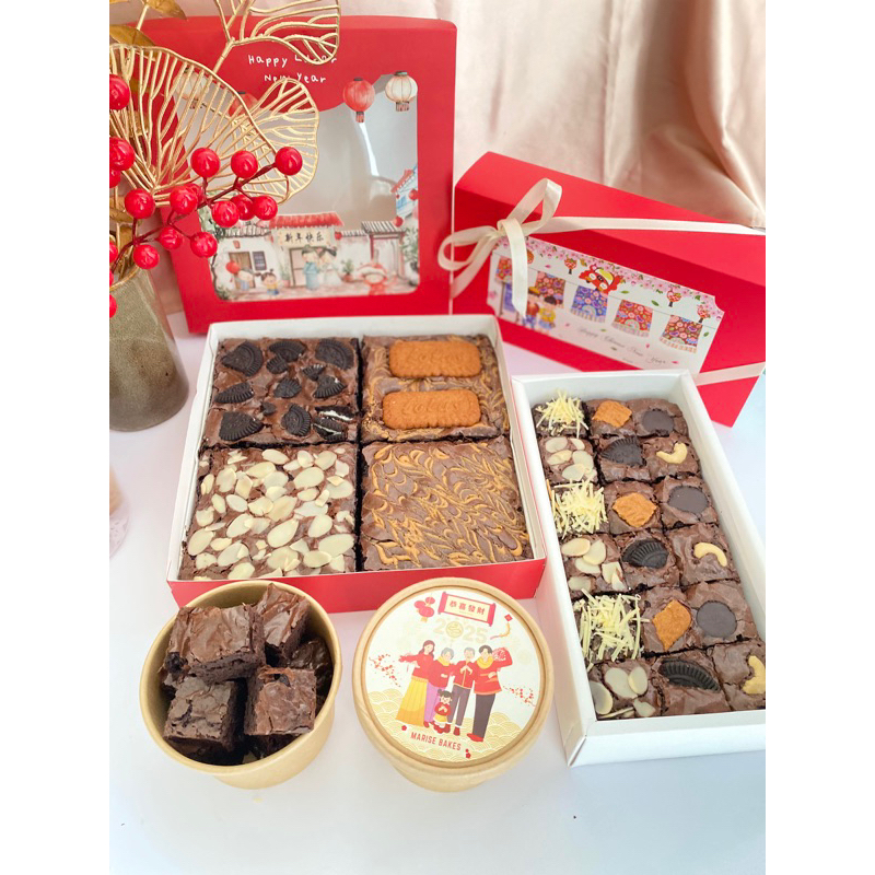 

MARISE BROWNIES Chinese New Year CNY HAMPERS. Hampers bingkisan Imlek Tahun Baru Cina hadiah Sincia Pontianak Kalimantan Barat