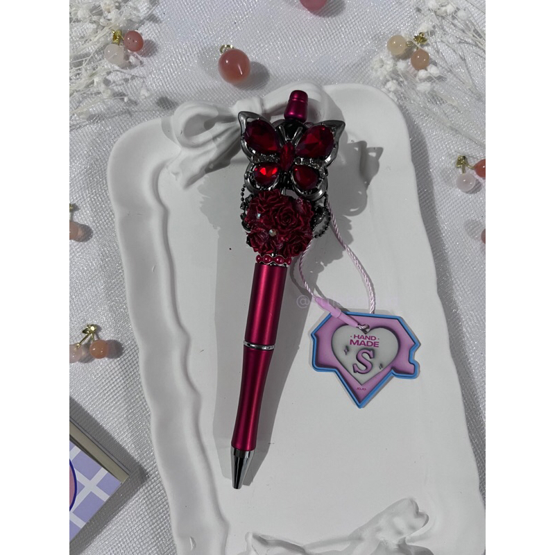 

DIY Pen Red Butterfly / Pen Cantik / Beaded Pen