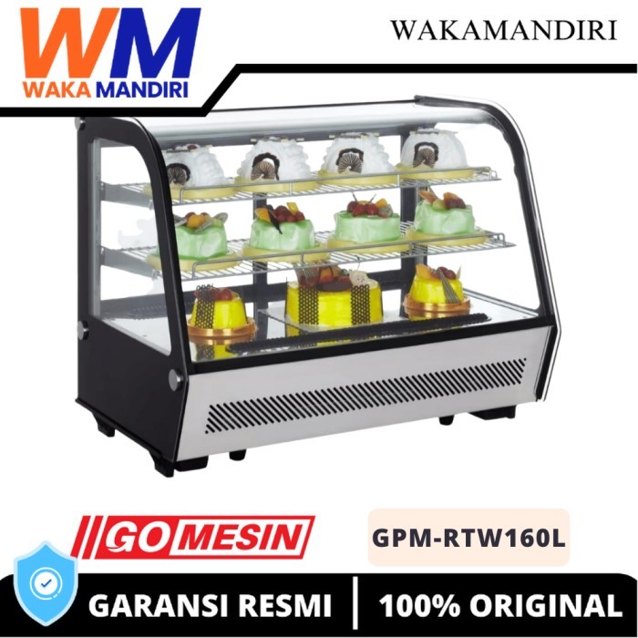 Showcase Cake GOMESIN GPM-RTW-160L Etalase Pendingin Kue Garansi Resmi
