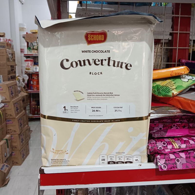 

Schoke White Chocolate Converture Block