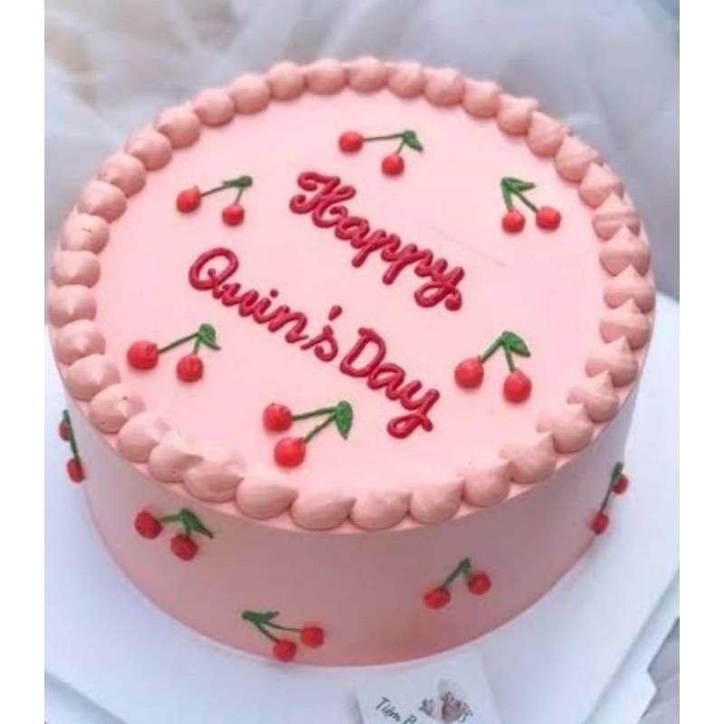 

korean cake/kue ulang tahun ukuran diameter 10cm