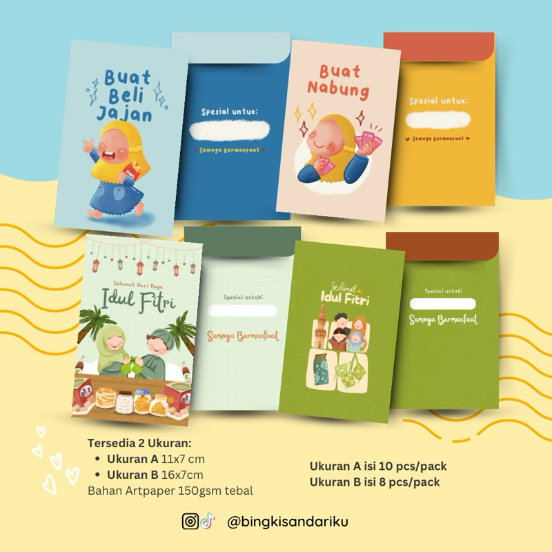 

Amplop THR Lebaran Desain Lucu Bisa Custom Nama
