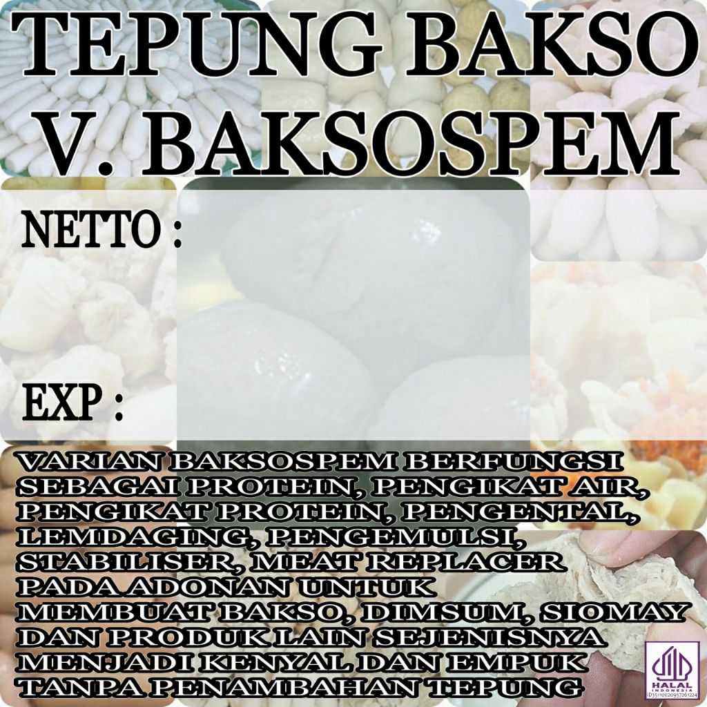 

Tepung Pengenyal Bakso Karagenan 1,25Kg