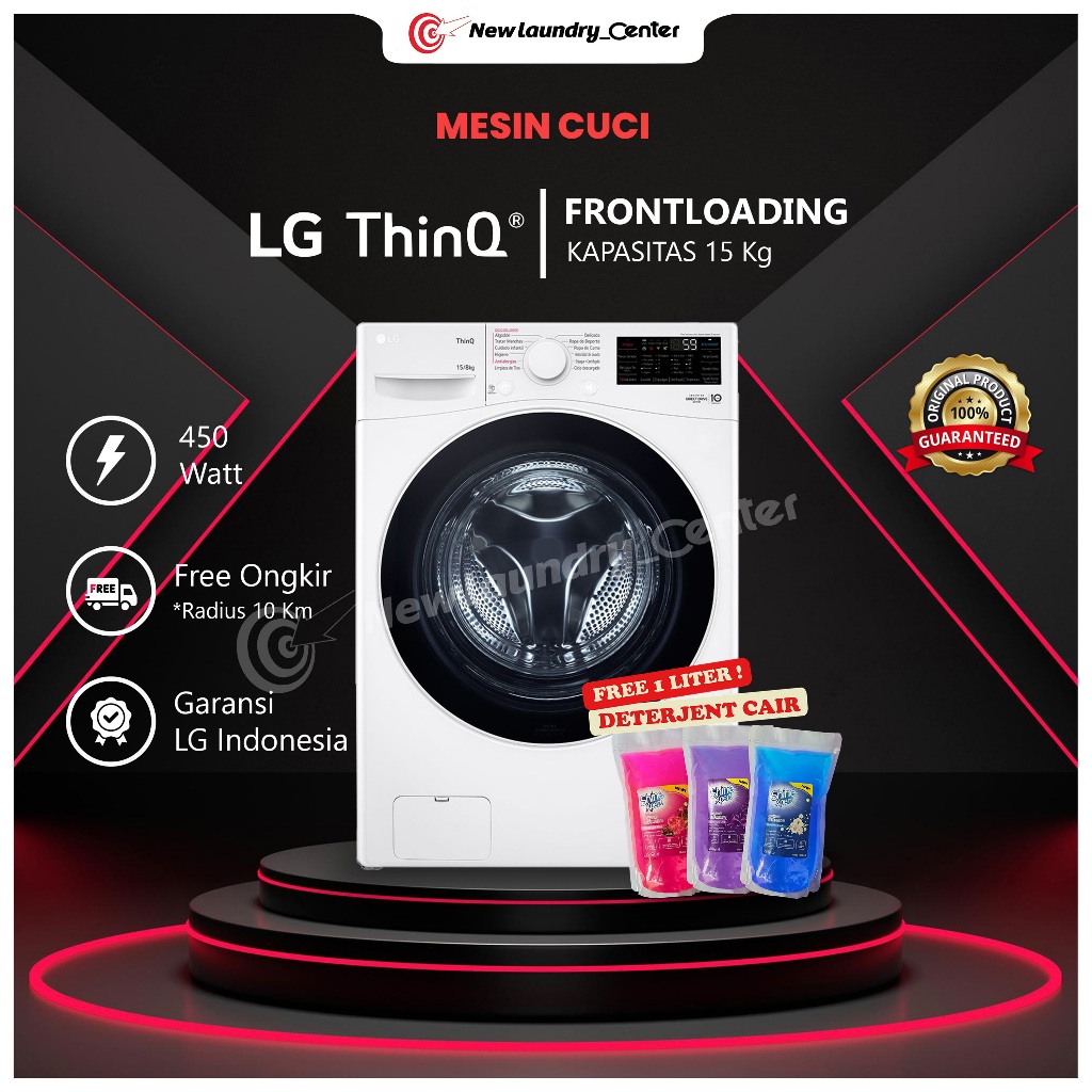 Mesin Cuci LG 15 kg Frontloading