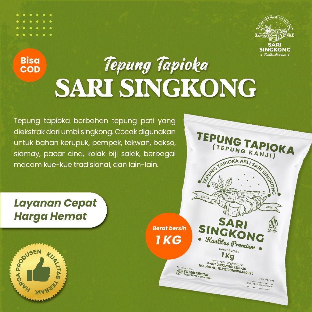 Tepung Tapioka Sari Singkong 1kg