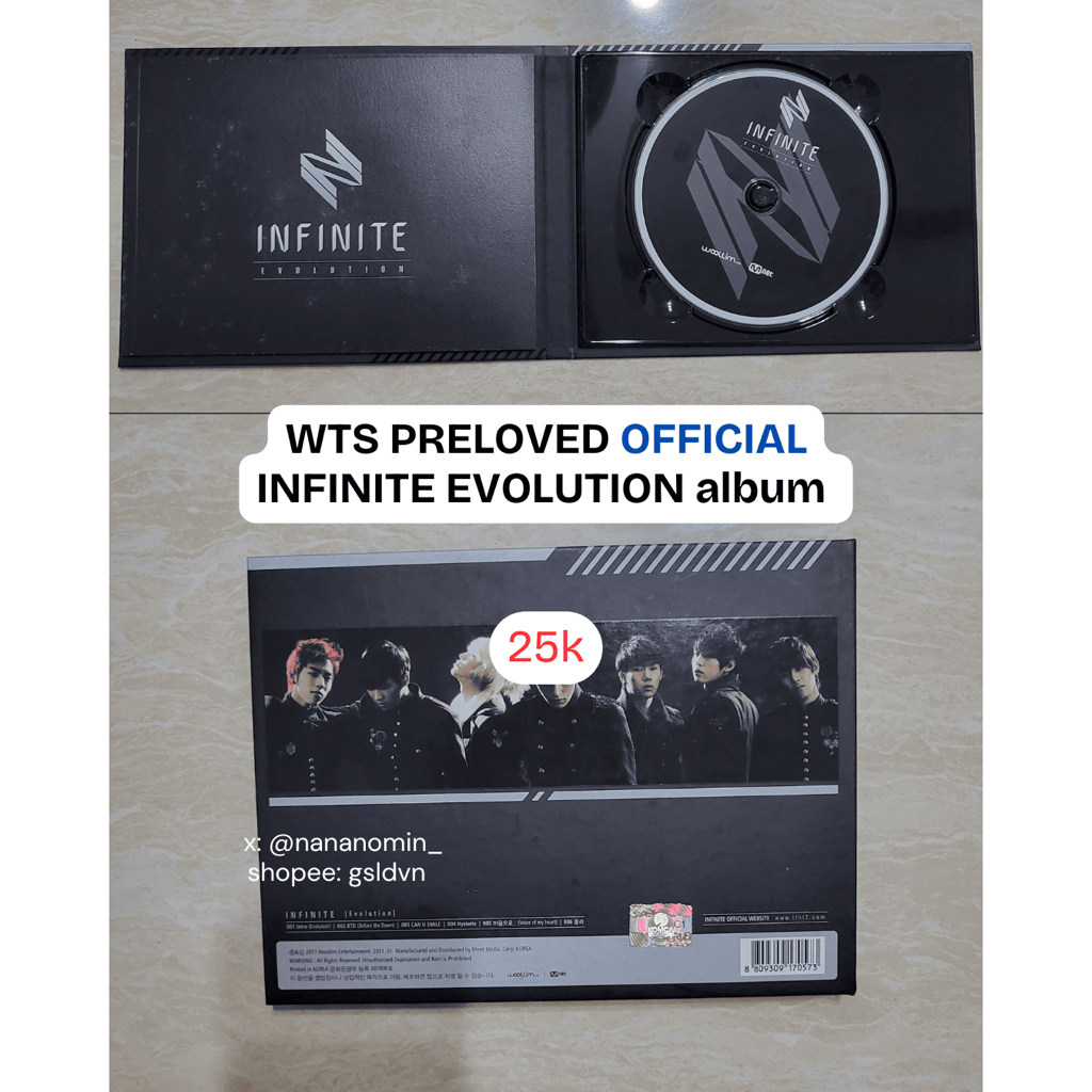WTS INFINITE album EVOLUTION (PRELOVED)