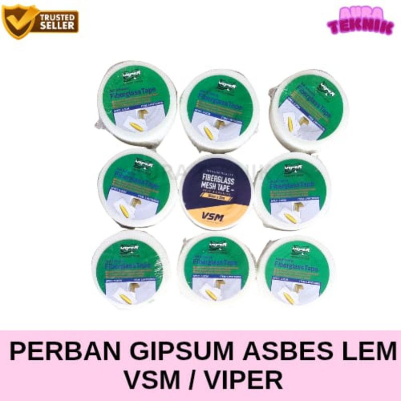 Perban Lem Kasa Gypsum Perban Asbes Plafon Perekat VSM/VIPER