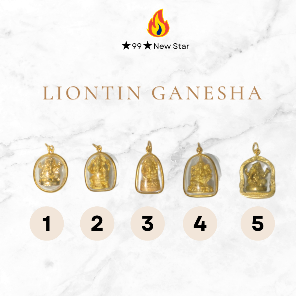 Liontin Ganesha Thailand Bahan Logam