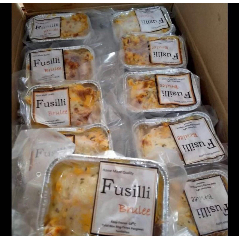 

fussilli brulee