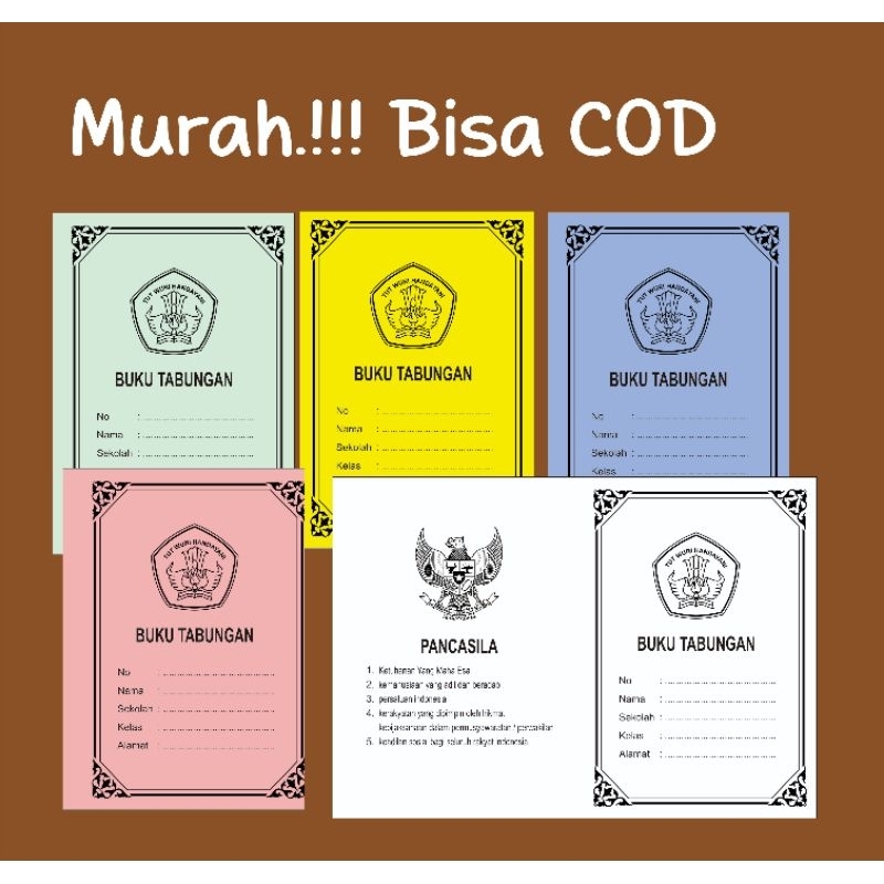 

buku tabungan sekolah | buku tabungan tutwuri handayani | buku tabungan nasional bahan tebal