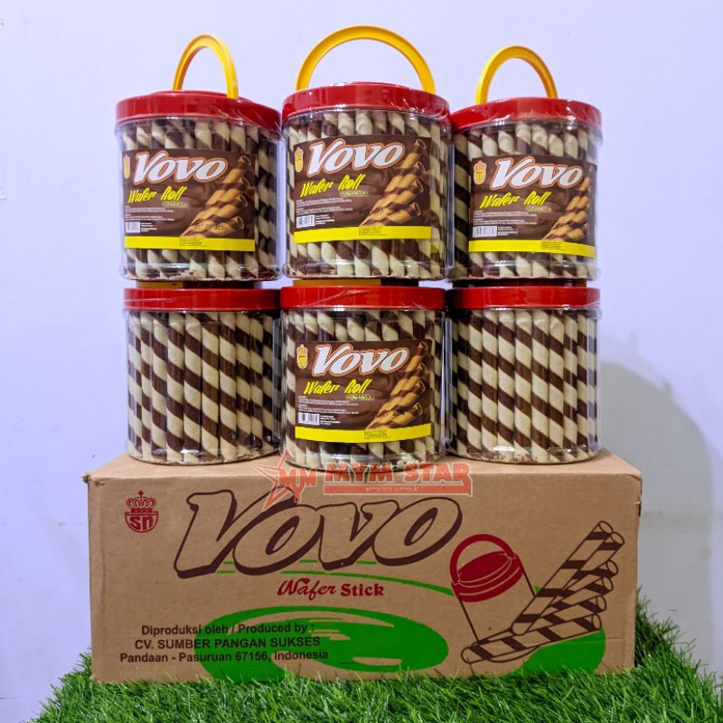 Vovo Wafer Roll Chocolate Toples isi 6