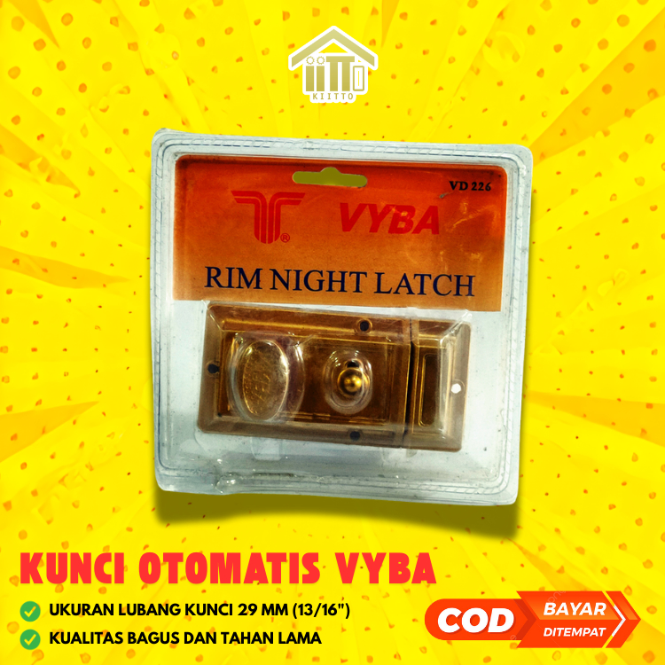 KUNCI PINTU OTOMATIS VYBA / KUNCI KODOK VYBA / FULLBACK LOCK BODY / KUNCI PINTU KAYU PINTU BESI OTOM