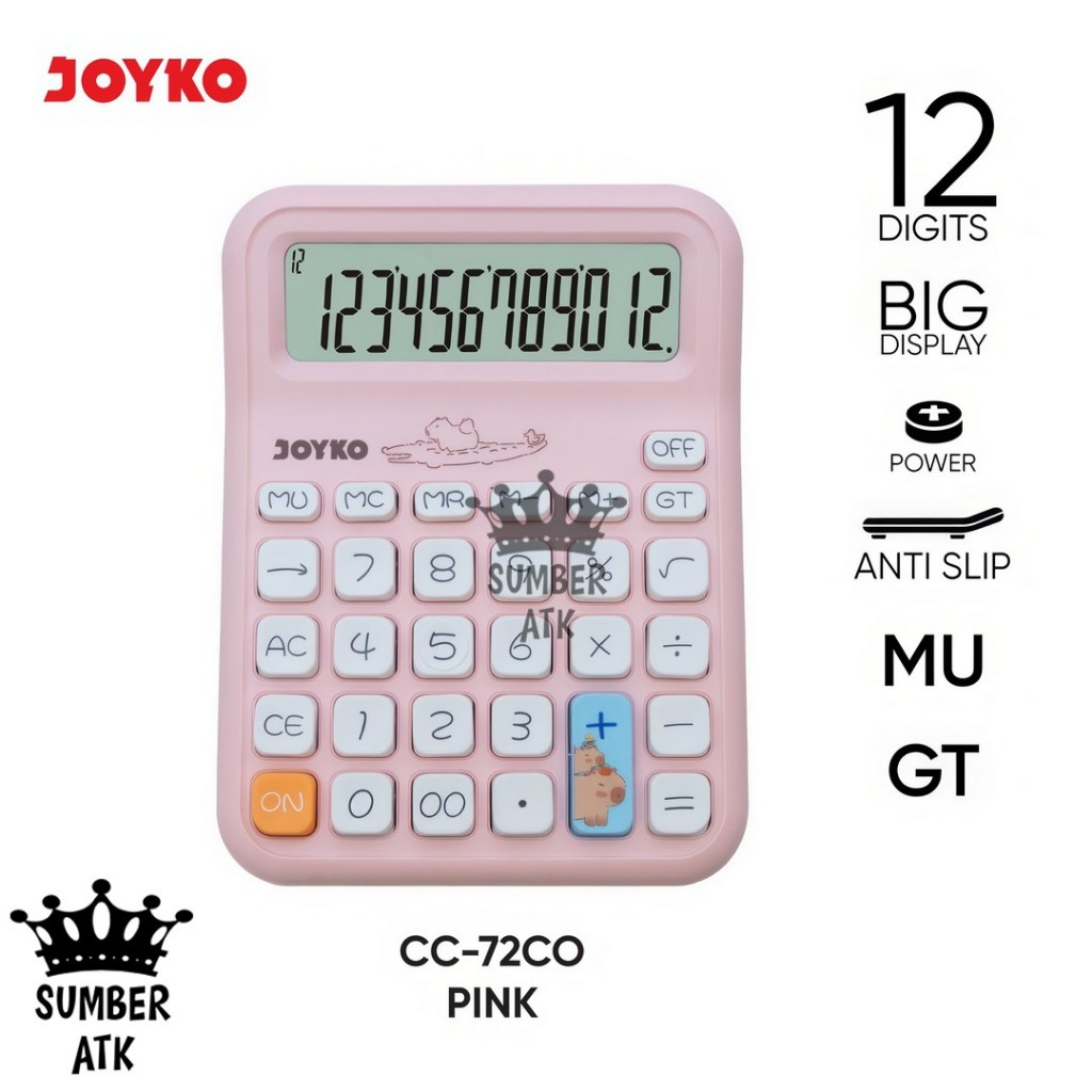 

Adn Calculator Kalkulator Joyko CC-72CO 12 Digits