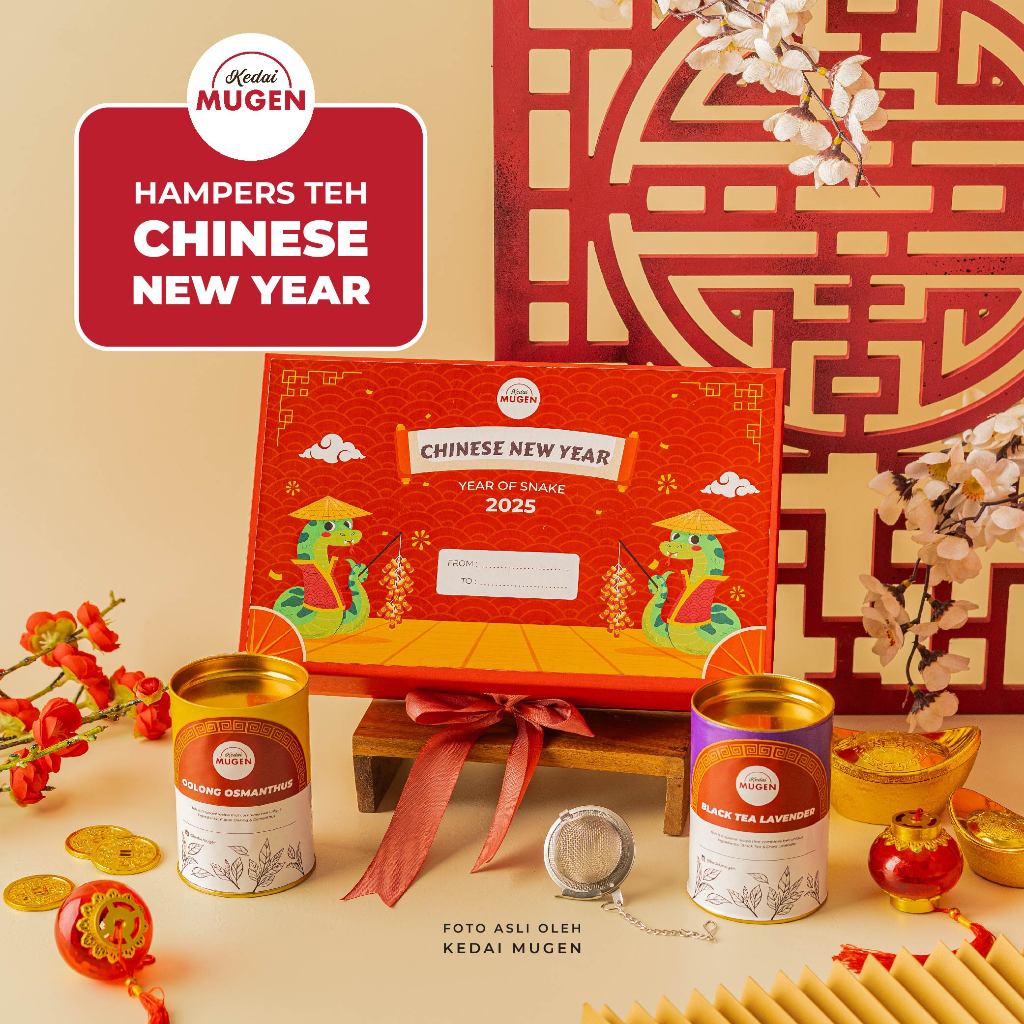 

Kedai Mugen - Hampers Imlek / Chinese New Year Hampers / Hampers CNY / Hampers Teh Sincia - Value Set