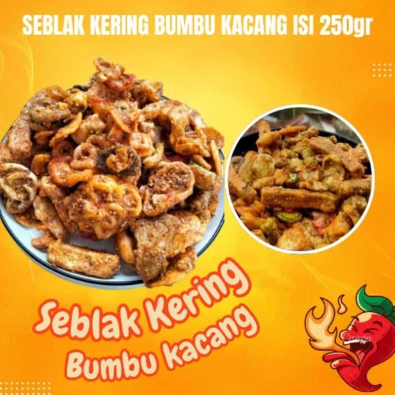 

Sebring / Seblak kering campur bumbu kacang kemasan 250g cemilan murah