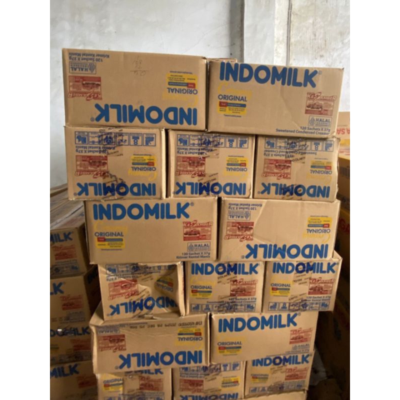 

SUSU KENTAL MANIS INDOMILK PLAIN 37g 1dus isi 20pck/120pcs