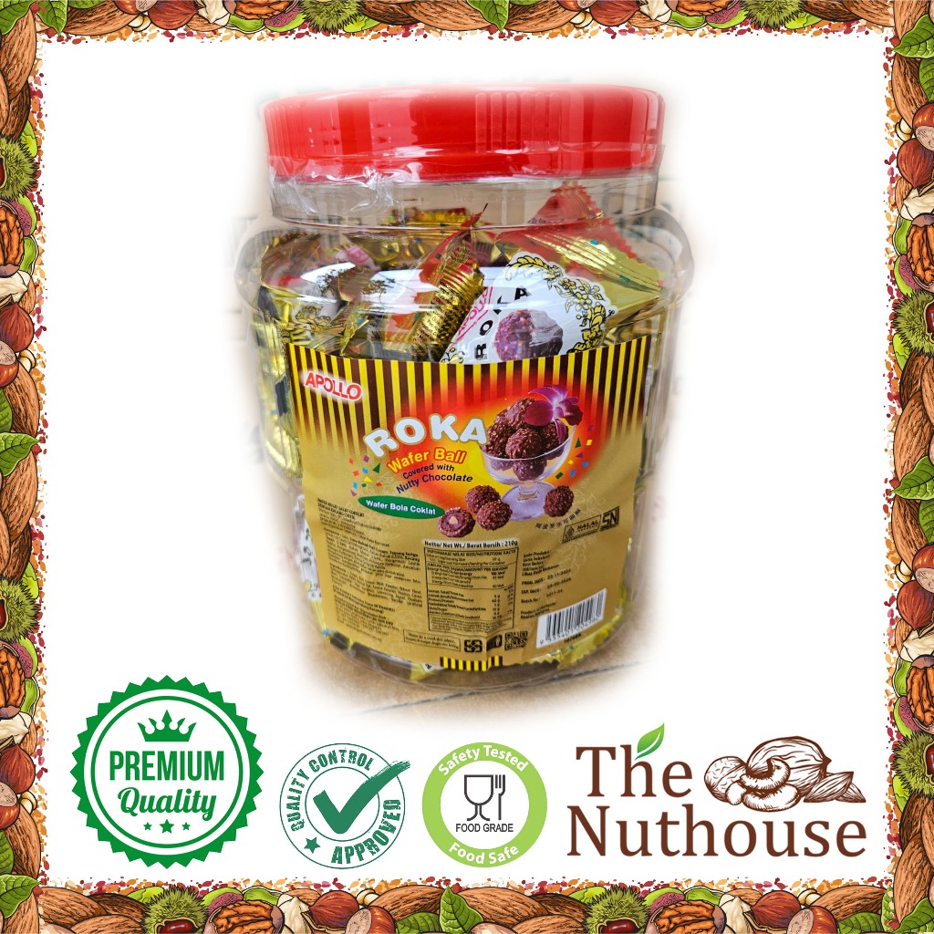 

Roka Chocolate Wafer Ball Toples Kecil 210gr [HALAL]