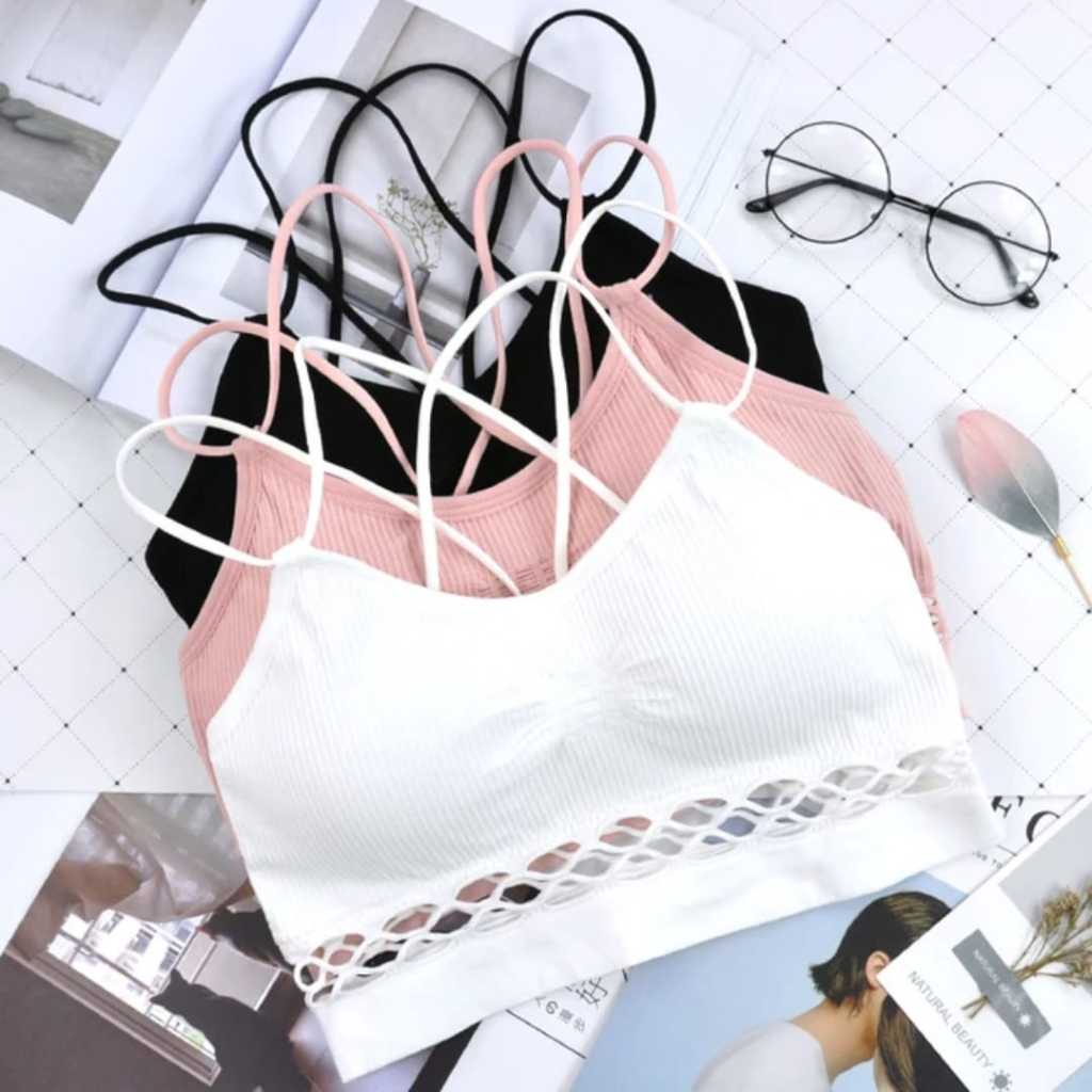 Bra Sport Model Jaring Bra Yoga Bahan Tebal