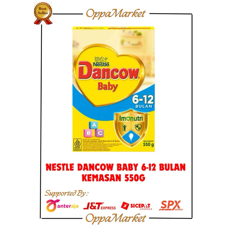 

DANCOW BABY NESTLE SUSU BAYI 6-12 BULAN 550G