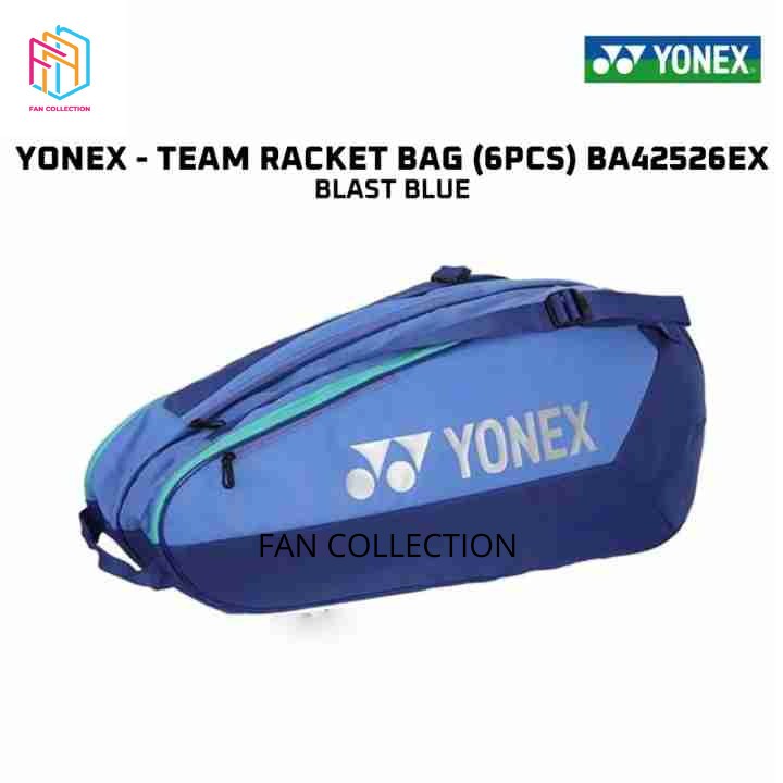 Tas Raket Badminton YONEX BA 42526 EX Team Racket Bag 6 IN 1 Blast Blue