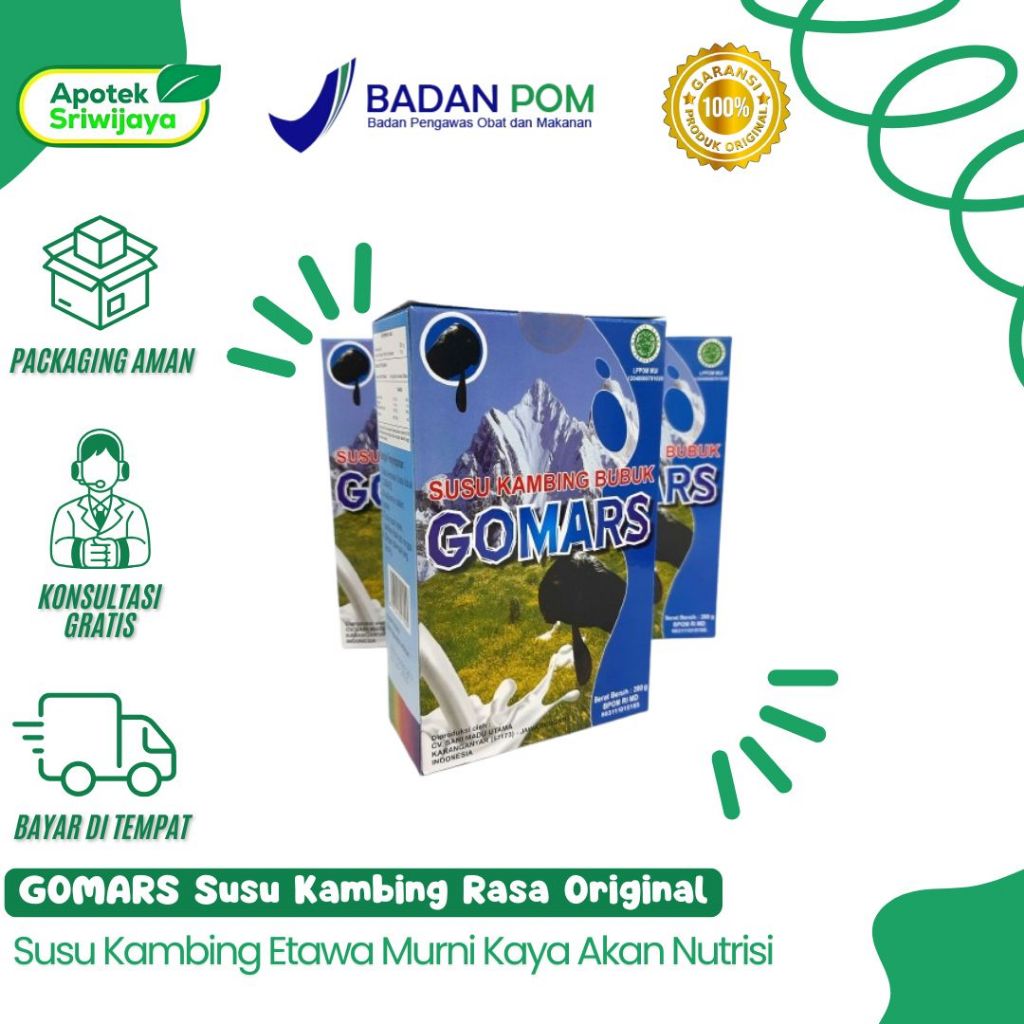 

Gomars Susu Kambing Etawa Rasa Original 200 gram