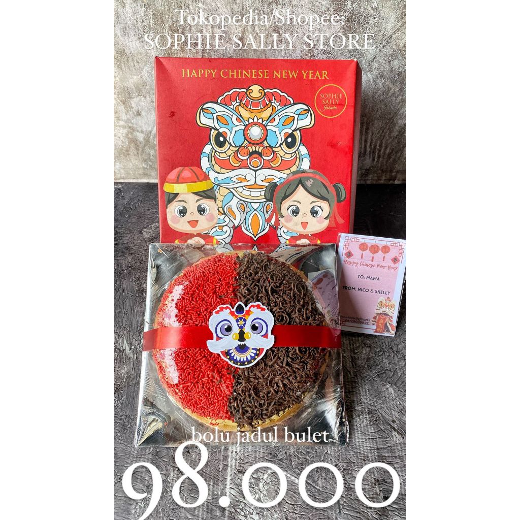 

Bolu Jadul BULAT 18cm Hampers Imlek / CNY Edition READY