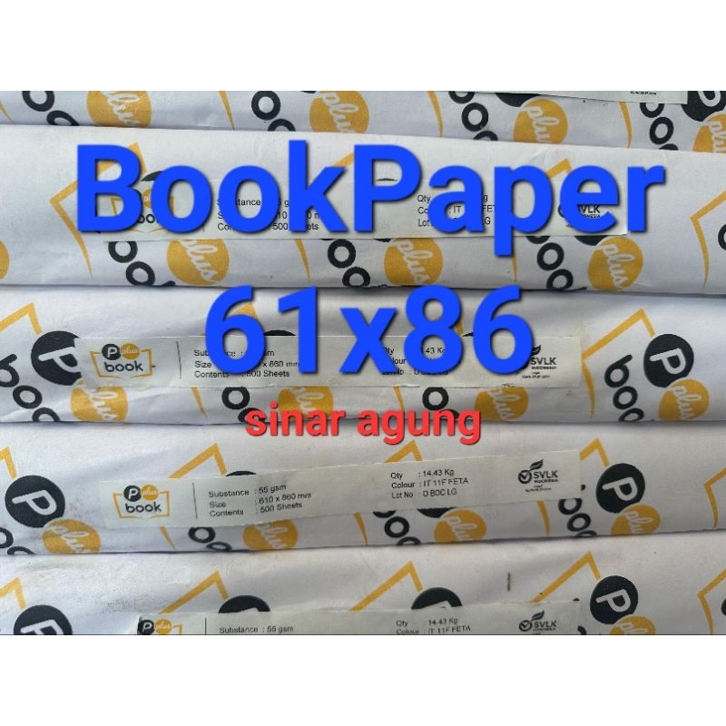 

BOOK PAPER PLUS KERTAS NOVEL-55gram 61X86-isi 500lembar