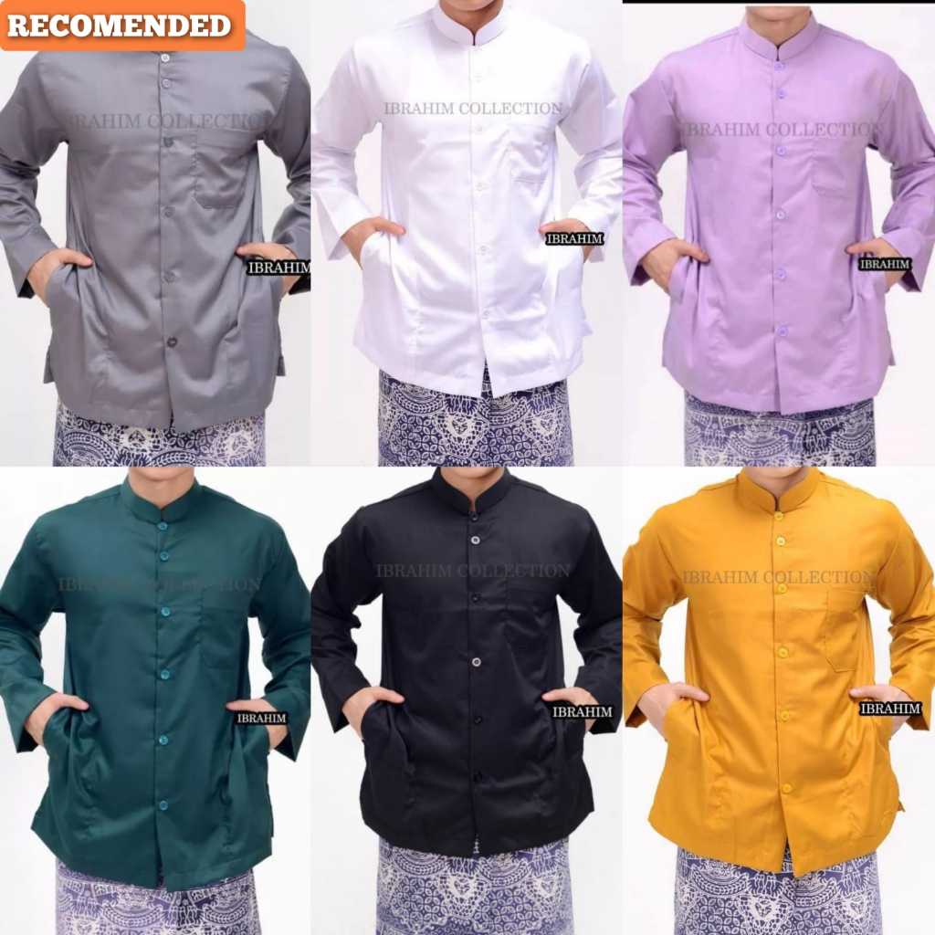 Baju Koko Muslim Habib Habaib Model Ammu JUMBO Koko Ammu Terbaru Terlaris Baju Pria Lengan Panjang