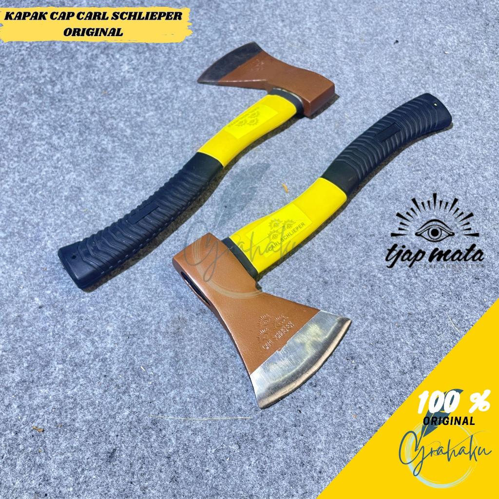 Kampak Tulang kayu Cap Carl Schlieper / Kampak Gagang Fiber / Kampak Pertukangan