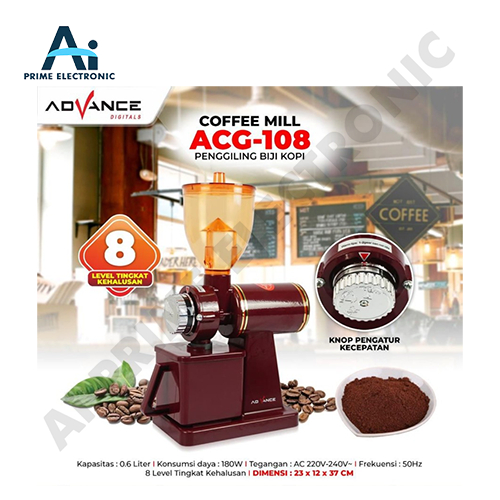 ORIGINAL ADVANCE ACG-108 Mesin Giling Kopi Coffee Maker Grinder Listrik