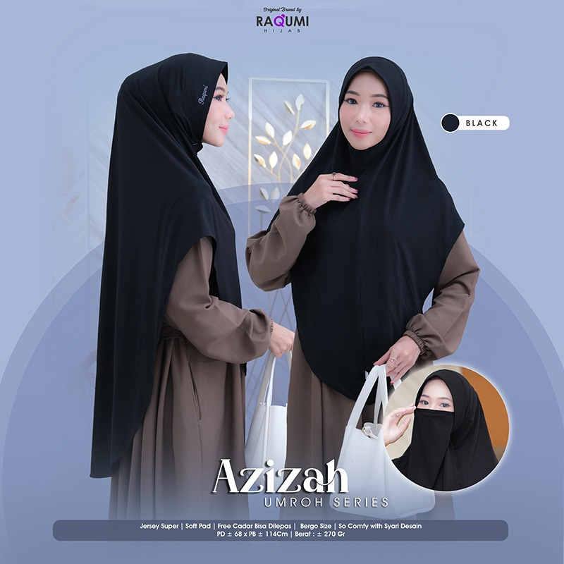 AZIZAH CASUAL DAILY HIJAB, HIJAB UMROH SERIES, HIJAB BERGO CASUAL DAILY, BERGO JERSEY POLOS, HIJAB P