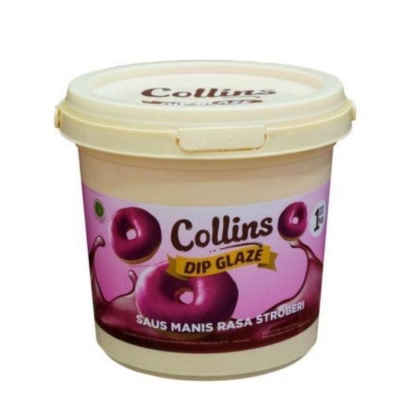 

collins dip glaze strawberry 1kg
