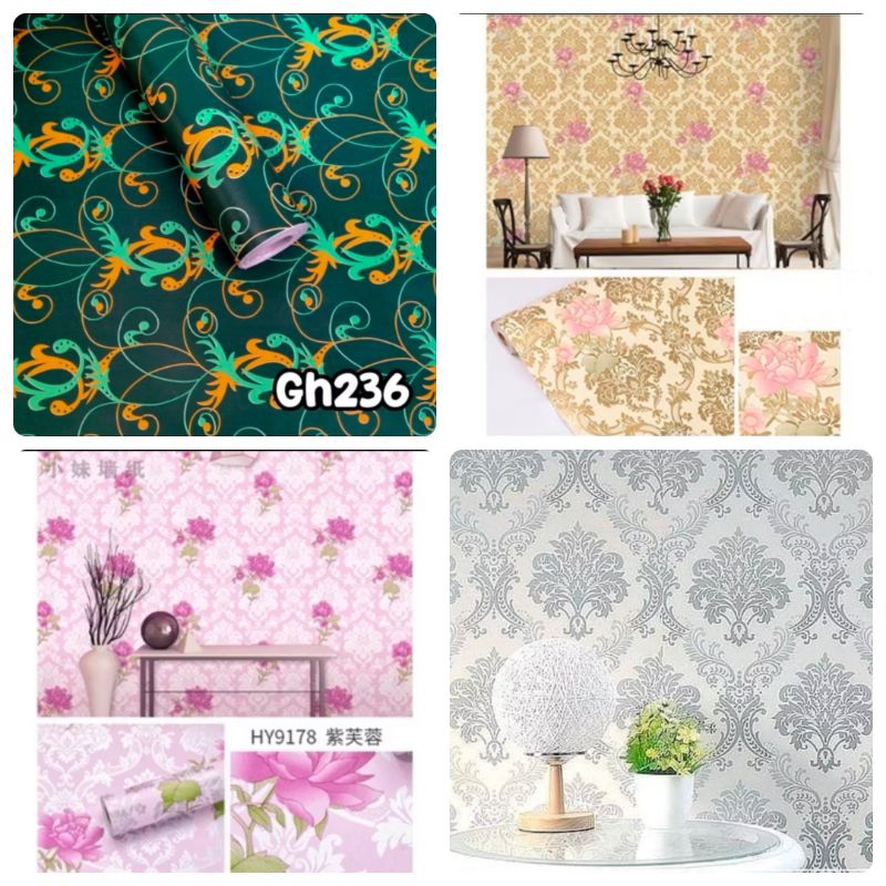 Wallpaper Dinding Motif Batik Wallpaper PVC Wallpaper Elegan Wallpaper Estetik Wallpaper abstrak