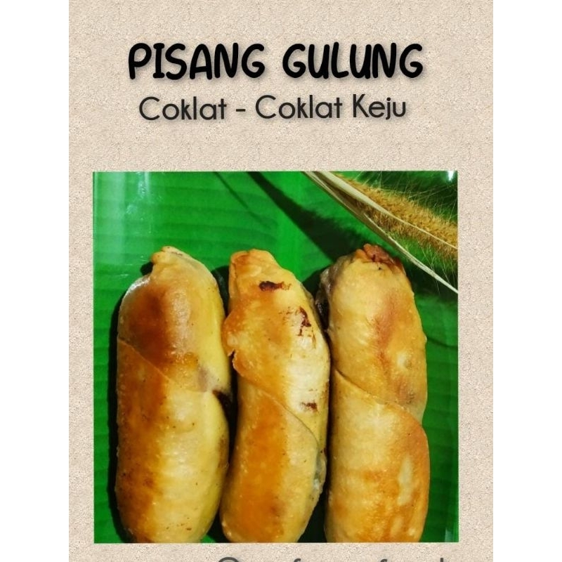 

PISANG GULUNG Cokelat/Cokelat Keju (Isi 10)