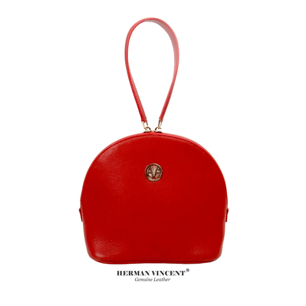 HERMAN VINCENT - Leather Bag - Tas Kulit Wanita - Clutch Terbaru (91255)