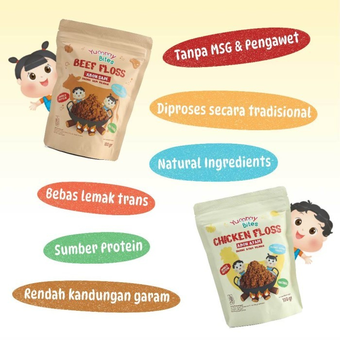 

RB YUMMY BITES ABON AYAM / ABON SAPI 100GR