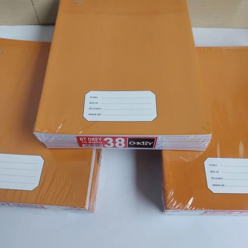 

1 Pack 10 Buku Tulis Okey 38 Lembar Motif Sampul Padi