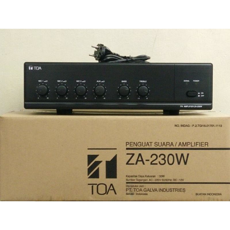 AMPLIFIER TOA ZA230W(30 WATT) ZA230W TOA AMPLIFIER TOA