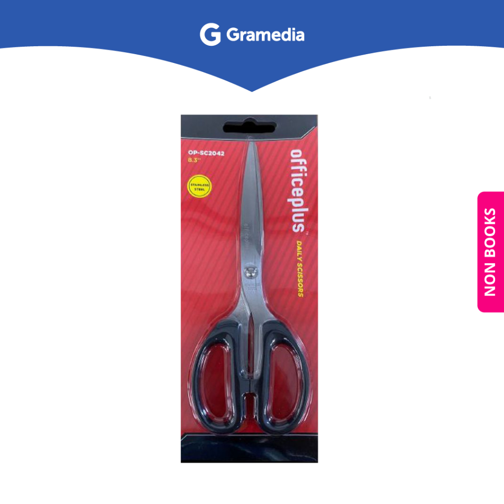 

Gramedia Surabaya - OFFICE-P DAILY SCISSORS BLACK 8.3` OP-SC2042