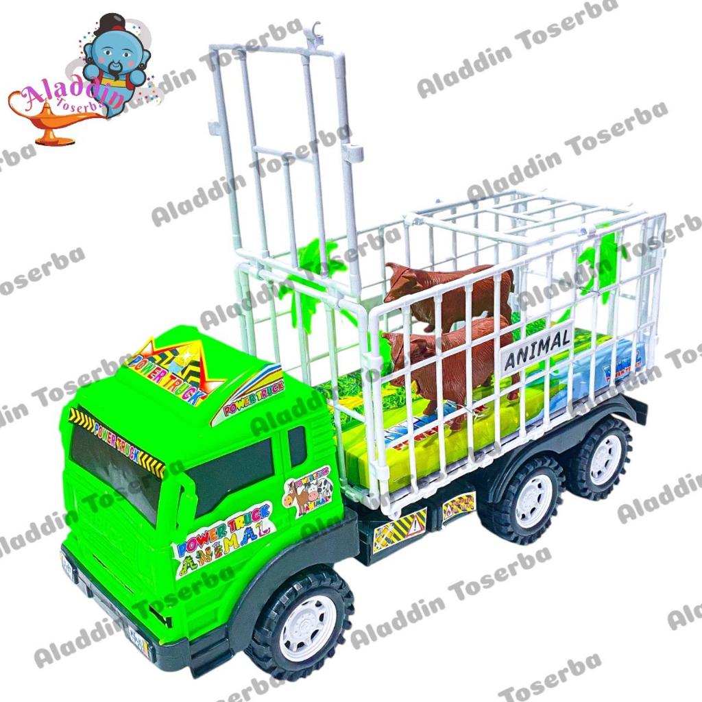 MAINAN ANAK [ST2071] MOBIL TRUK TRUCK PENGANGKUT HEWAN ANIMAL SIZE BESAR - ANIMAL TRUCK - MAINAN ANA