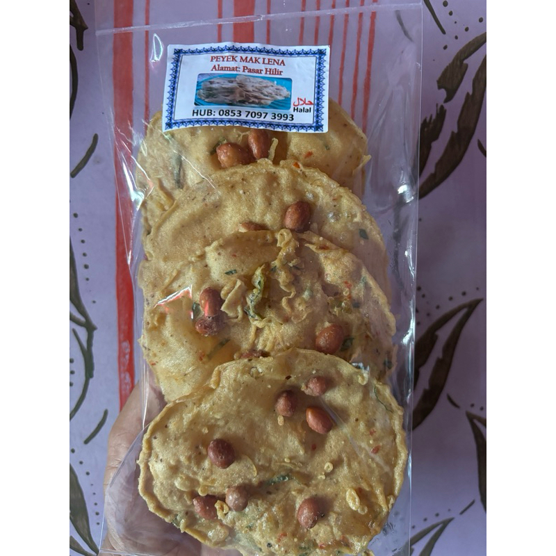 

peyek kacang dan udang khas mandailing