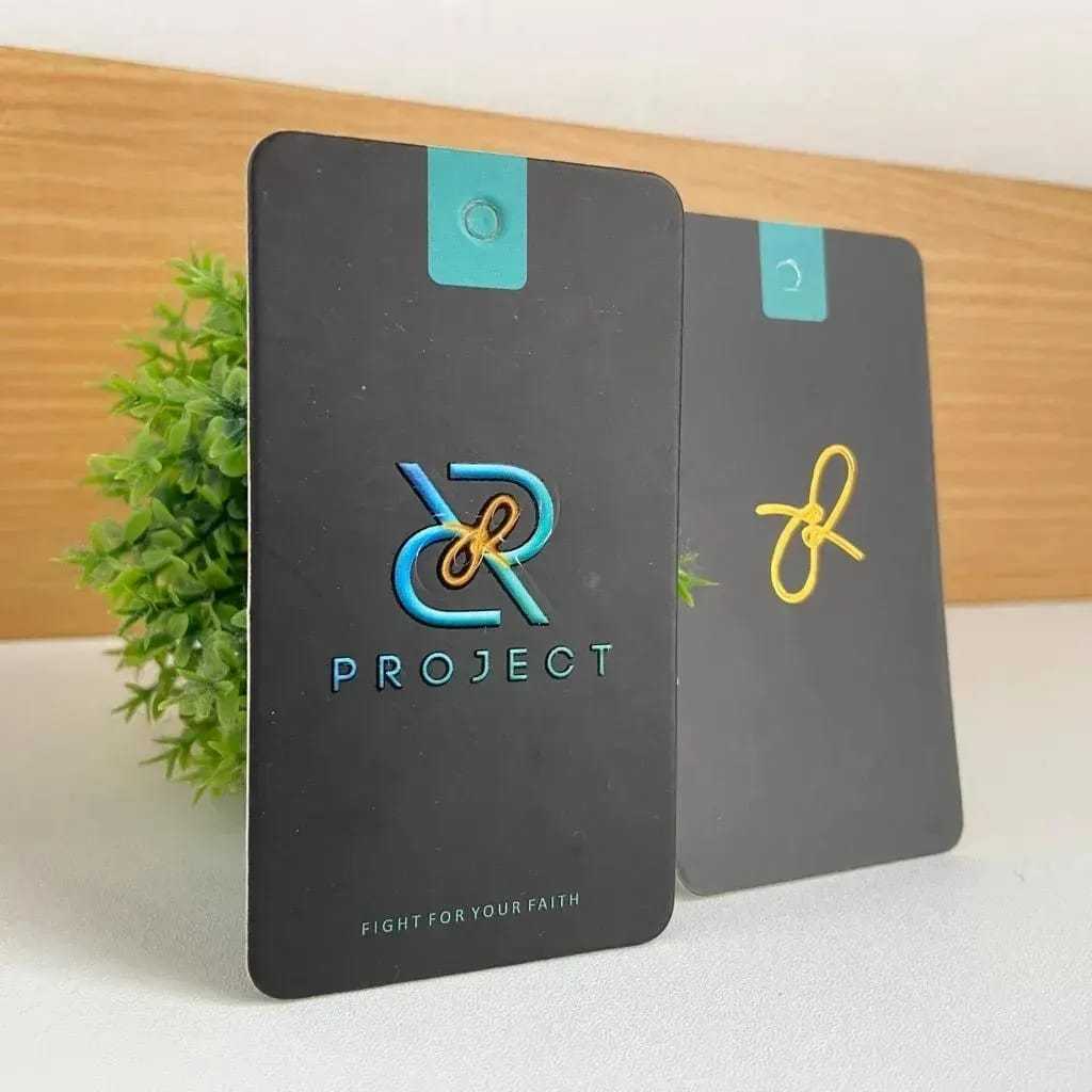 

(FREE DESIGN) Hangtag Foil Premium Bigsize/Hangtag Baju/ Hangtag Fashion