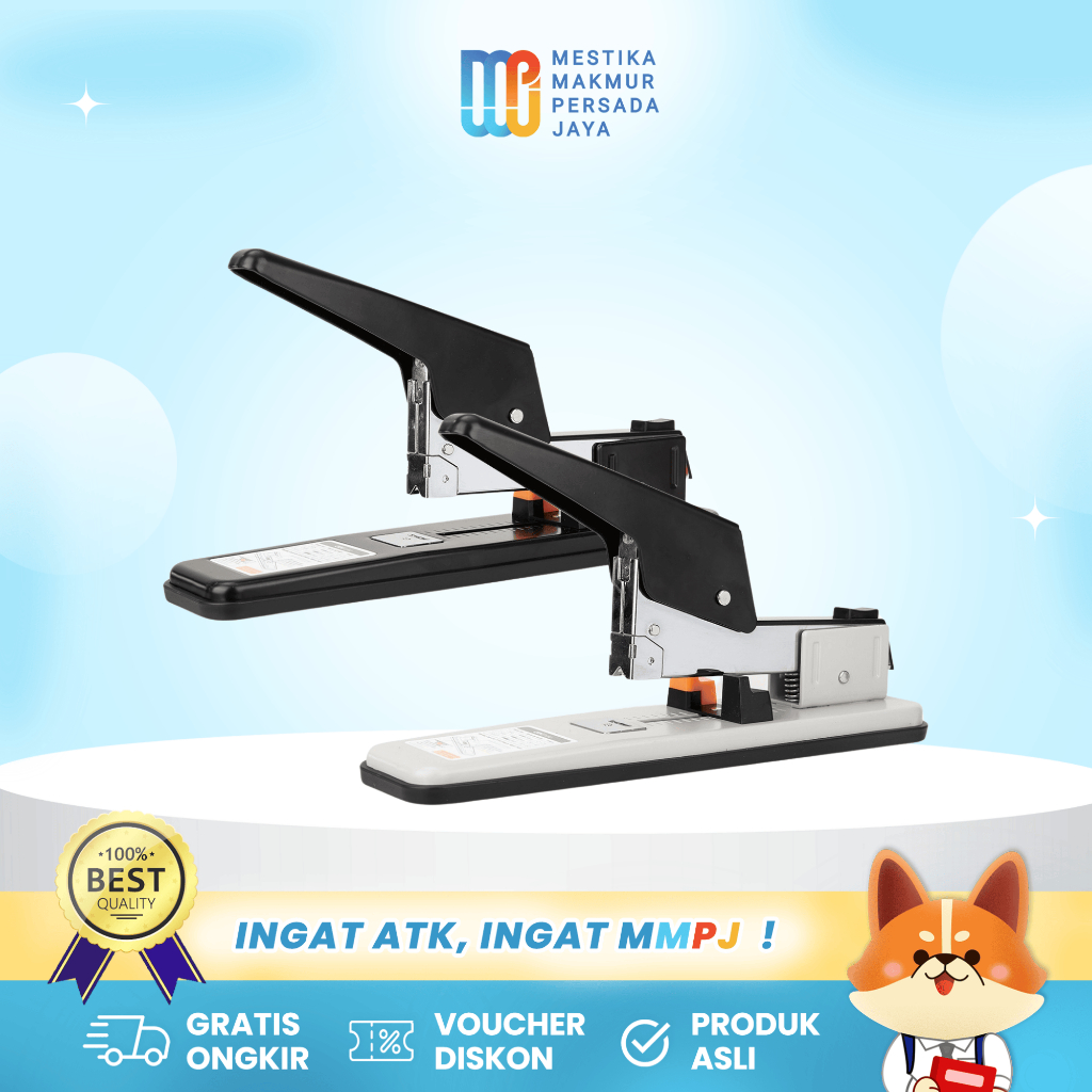 

Deli Heavy Duty Stapler E0392 - Stapler Besar untuk 50 Lembar, Mudah Isi Staples
