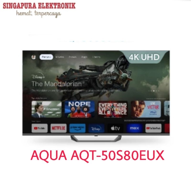 Aqua TV QLED 50" (Google TV) AQT-50S80EUX